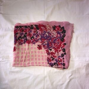 Lucky Brand Pink Floral Scarf
